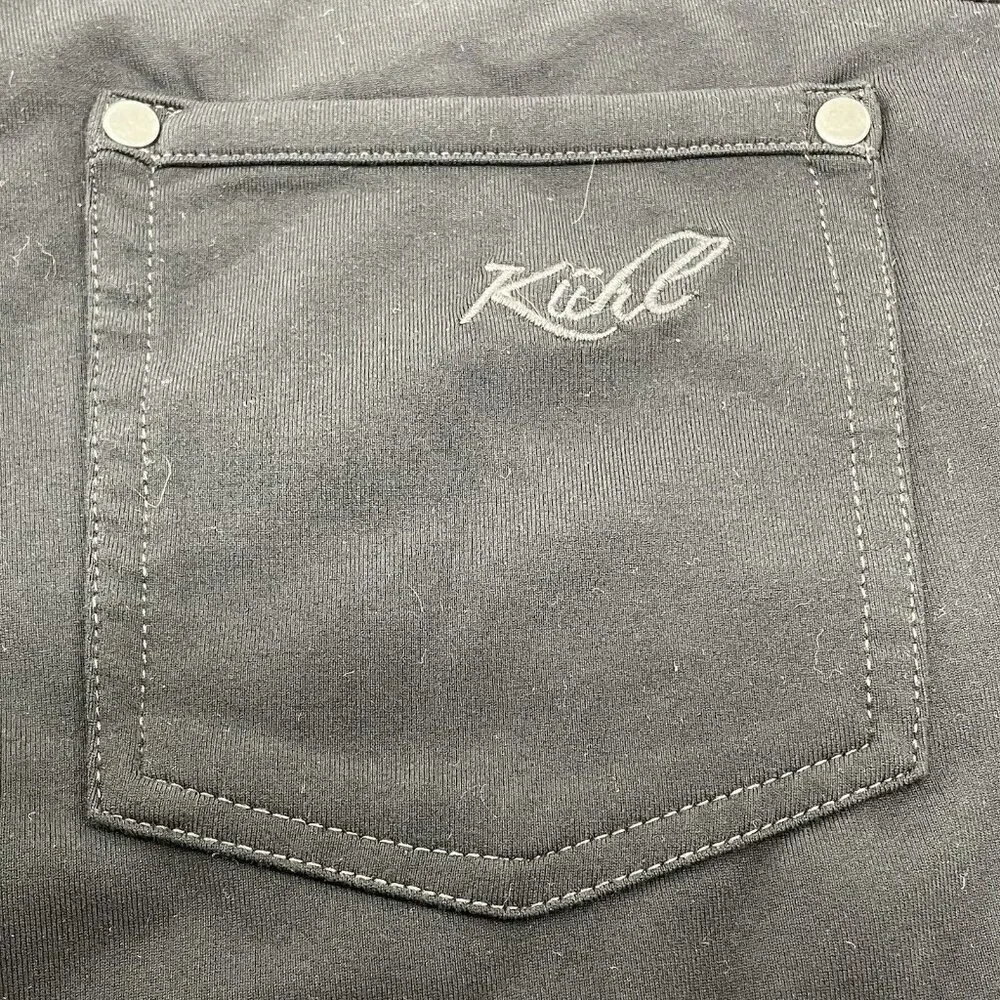Kuhl Mova Cargo Pants Hiking Yoga Straight Women Size 6 Short Black Pocket Tie - Picture 7 of 12